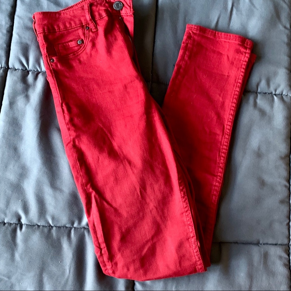 ❌SOLD❌High Waisted Red H&M Jeans